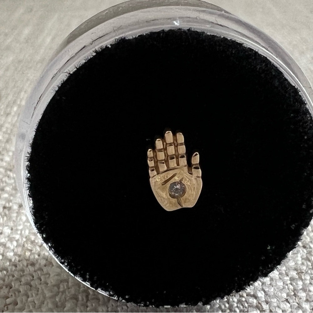 NEW Junipurr ‘The Minder’ 14k Gold Threadless End Jewelry - Picture 4 of 7